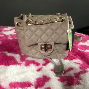 NWT Micro Mini Quilted Backpack - Badgley Mischka